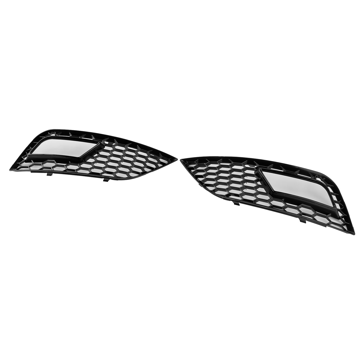 Black Honeycomb Fog Light Cover Fit Audi A4 B8.5 2013-2015 Standard Bumper