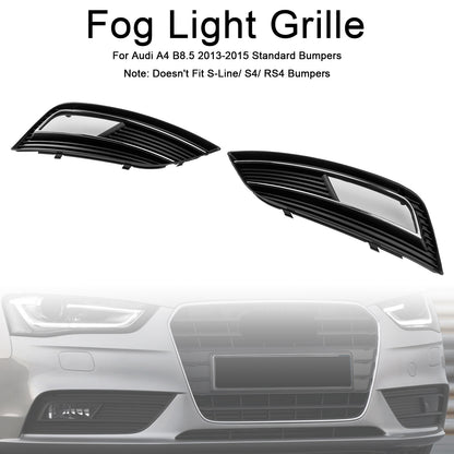S4 Style Fog Light Cover Grille Fit Audi A4 B8.5 2013-2015 Standard Bumper