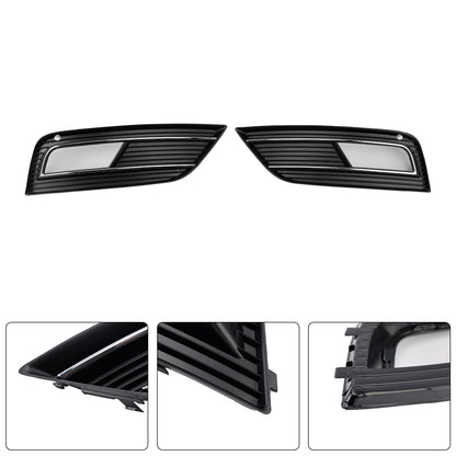 S4 Style Fog Light Cover Grille Fit Audi A4 B8.5 2013-2015 Standard Bumper