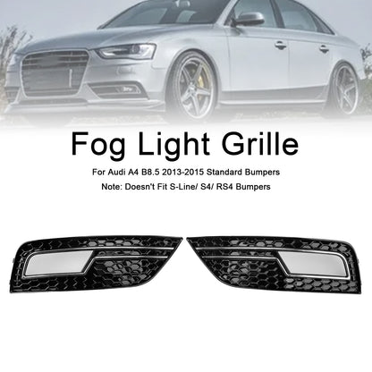 Chrome Fog Light Cover Grille Fit Audi A4 B8.5 2013-2015 Standard Bumper