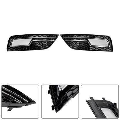 Chrome Fog Light Cover Grille Fit Audi A4 B8.5 2013-2015 Standard Bumper