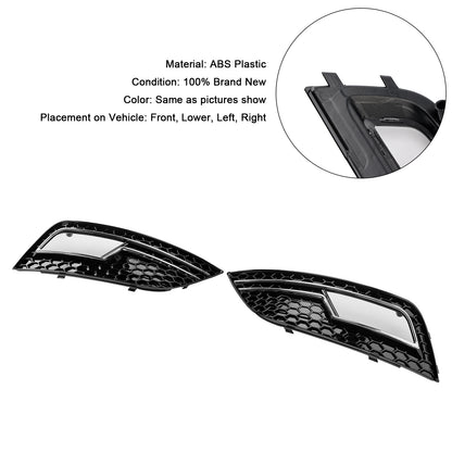 Chrome Fog Light Cover Grille Fit Audi A4 B8.5 2013-2015 Standard Bumper