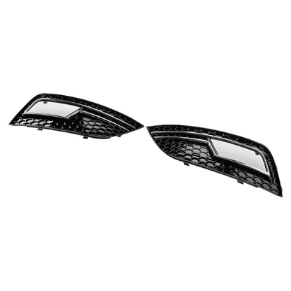 Chrome Fog Light Cover Grille Fit Audi A4 B8.5 2013-2015 Standard Bumper
