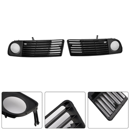 2PCS Front Lower Bumper Fog Light Cover Grille Fit Audi A6 C5 1998-2001