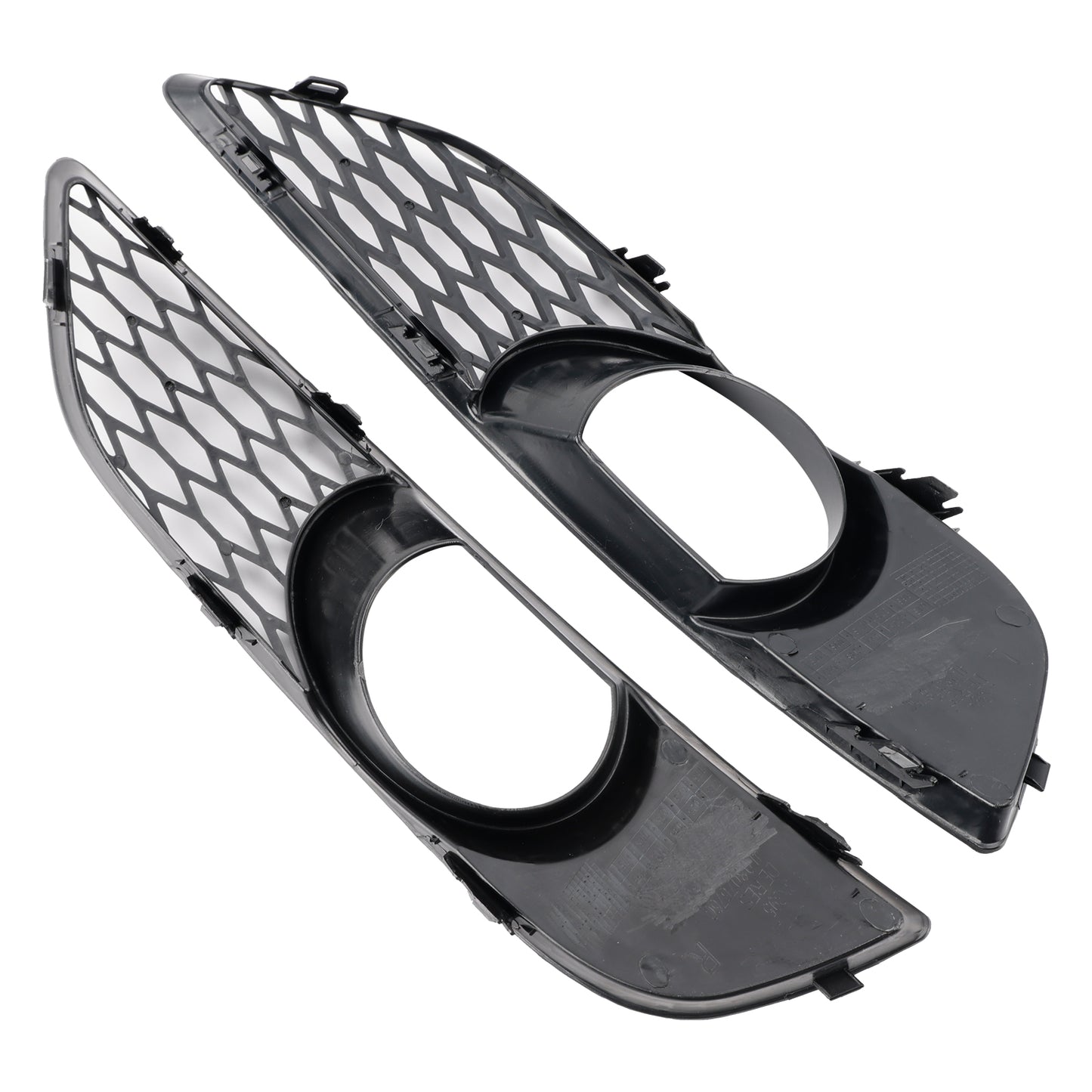 2PCS Front Bumper Fog Light Grill Lamp Cover Fit Audi Q7 Sportback 2010-2015