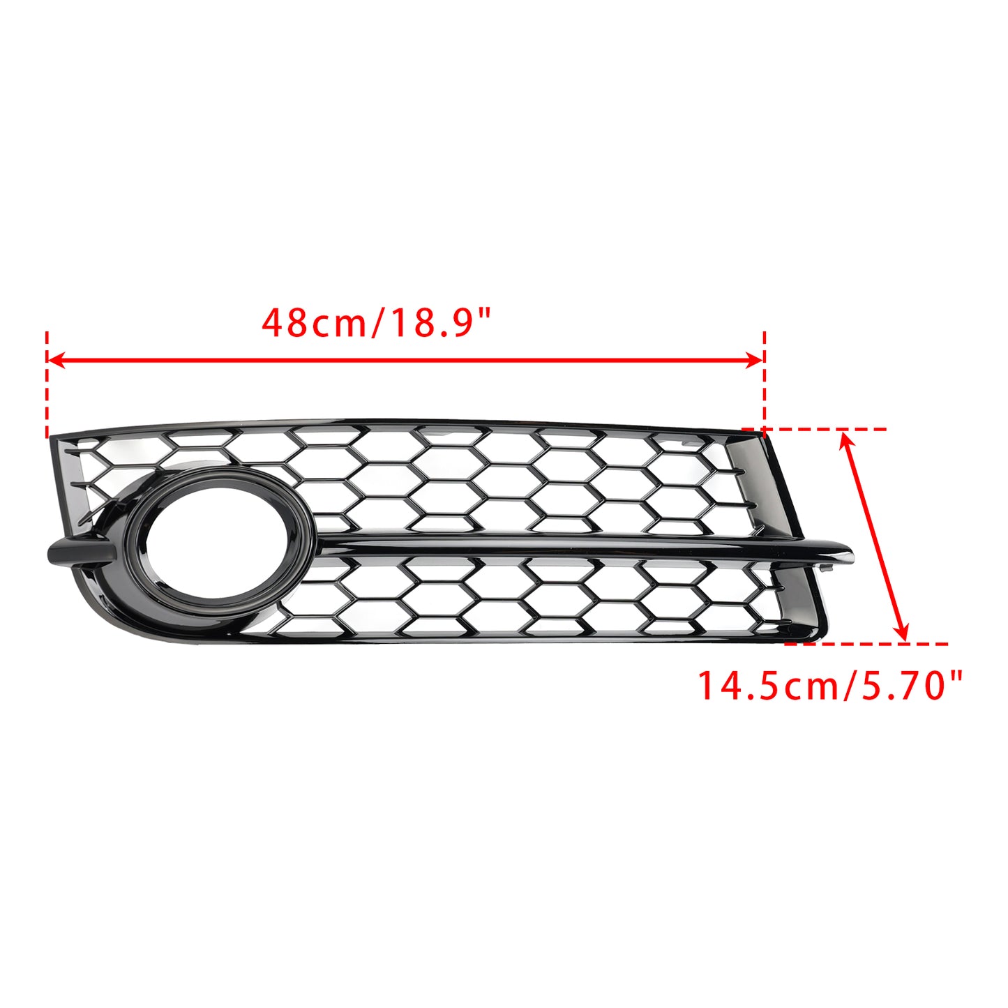 2PCS Fog Light Cover Grille Grill 8J0807682 Fit Audi TT MK2 2007-2010