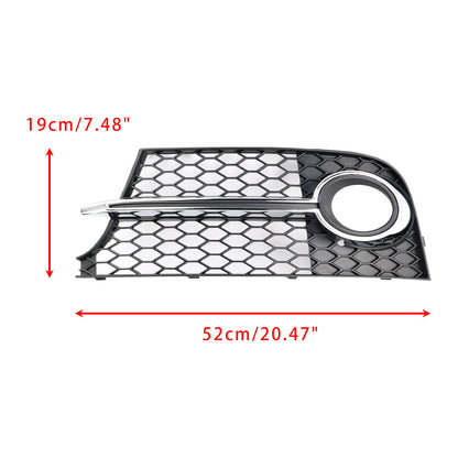 Chrome Front Bumper Fog Light Grille Fit Audi TT MK2 S-Line TTS 2011-14