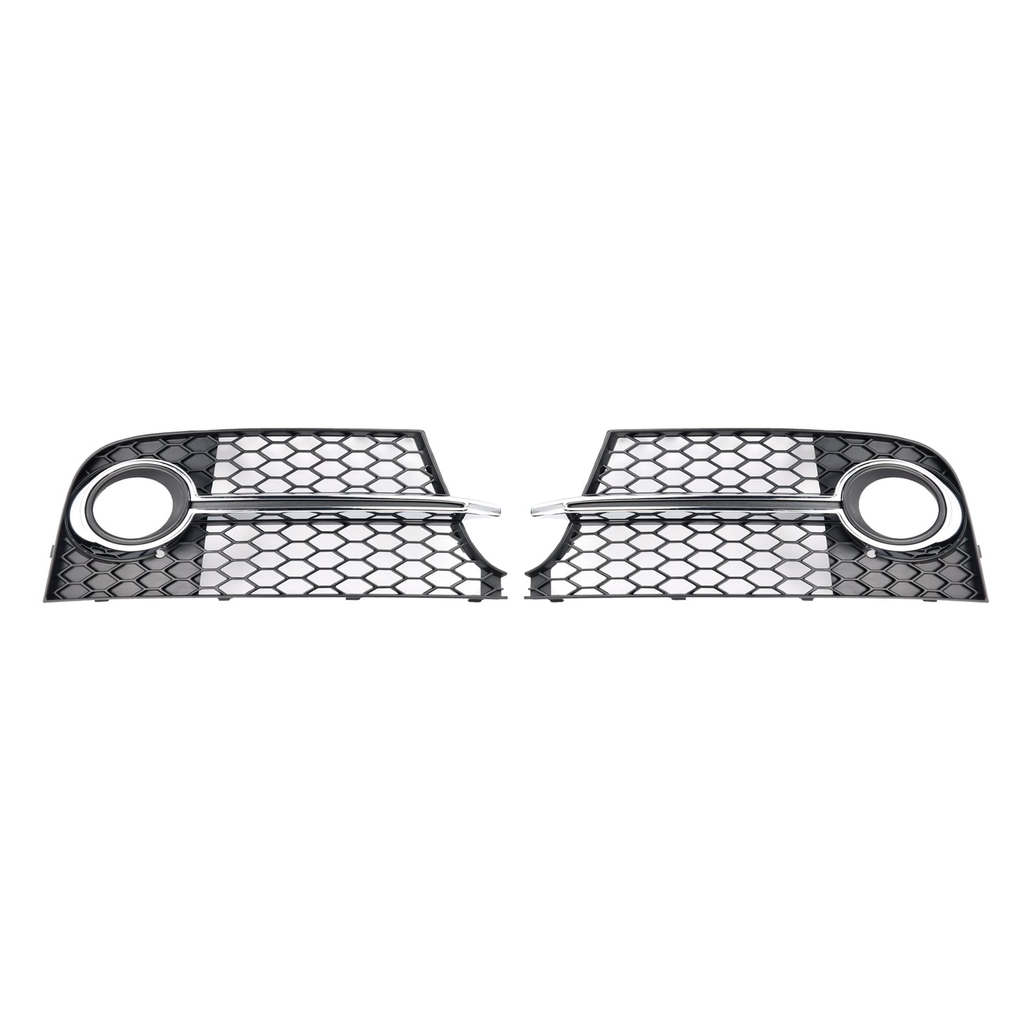 Chrome Front Bumper Fog Light Grille Fit Audi TT MK2 S-Line TTS 2011-14