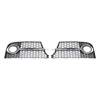 Chrome Front Bumper Fog Light Grille Fit Audi TT MK2 S-Line TTS 2011-14
