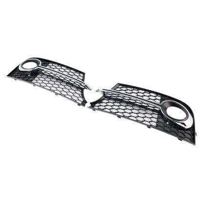 Chrome Front Bumper Fog Light Grille Fit Audi TT MK2 S-Line TTS 2011-14