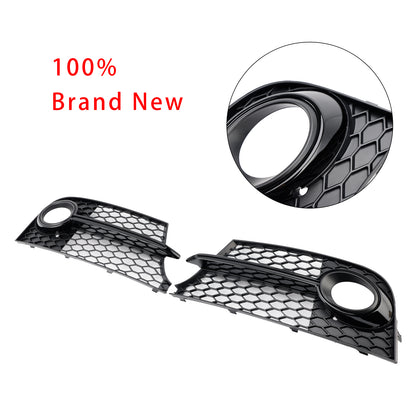 Honeycomb Front Bumper Fog Light Grille Fit Audi TT MK2 S-Line TTS 2011-14