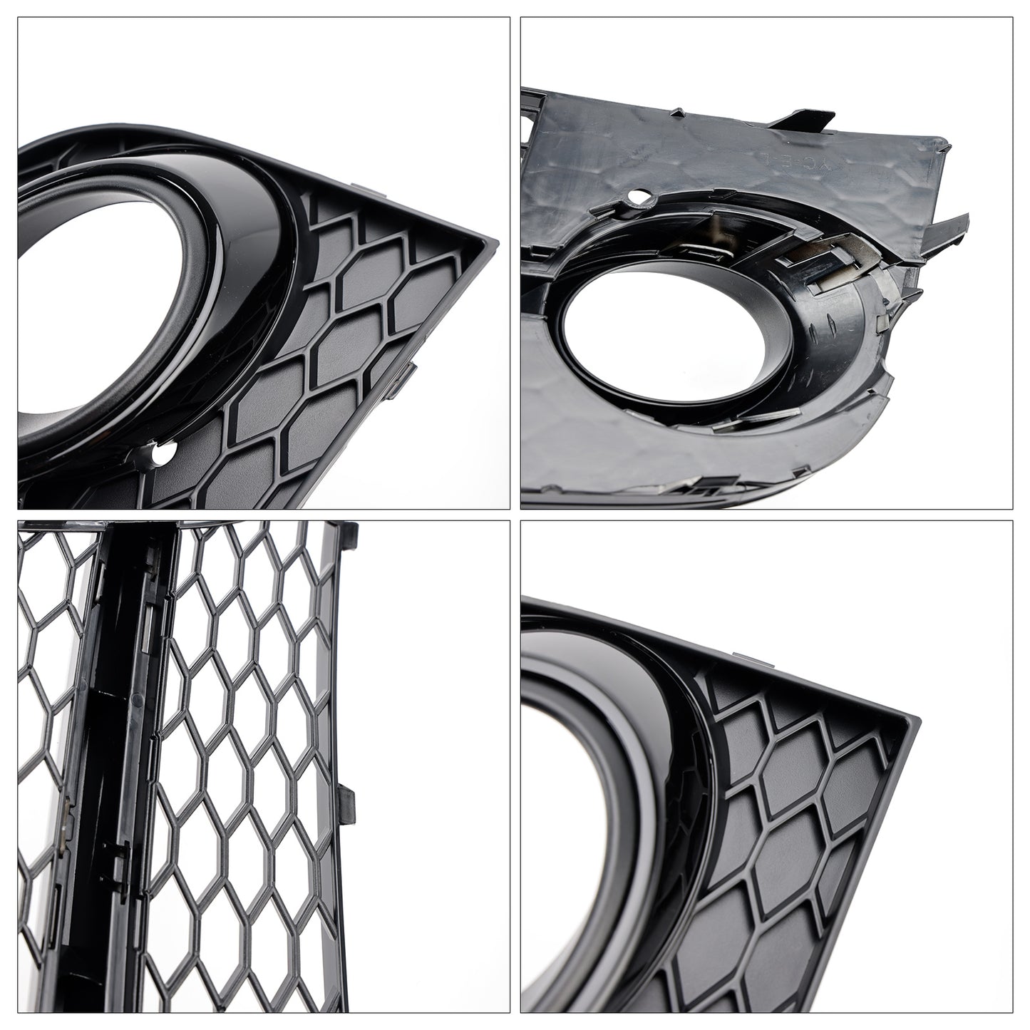 Honeycomb Front Bumper Fog Light Grille Fit Audi TT MK2 S-Line TTS 2011-14