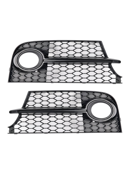 Honeycomb Front Bumper Fog Light Grille Fit Audi TT MK2 S-Line TTS 2011-14