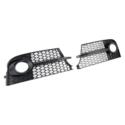 Honeycomb Front Bumper Fog Light Grille Fit Audi TT MK2 S-Line TTS 2011-14