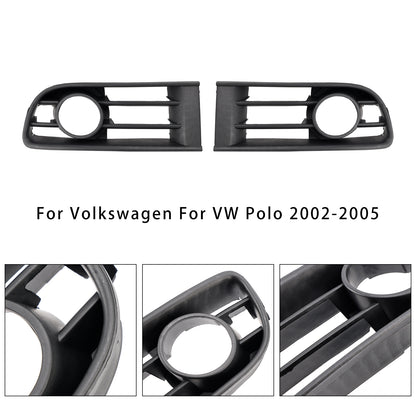 2PCS Front Lower Fog Light Cover Grille Grill Fit VW Polo 2002-2005