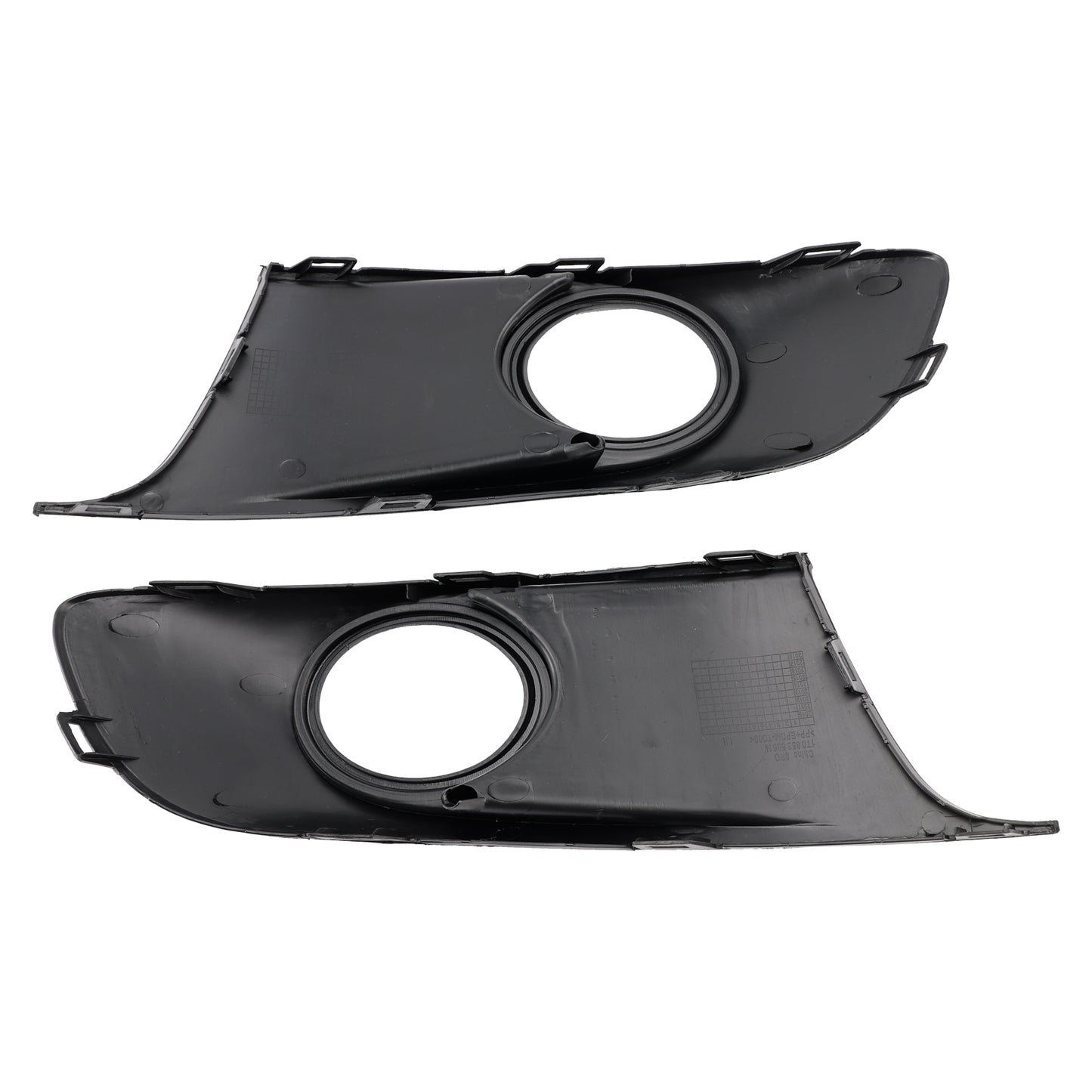 2PCS Bumper Fog Light Lamp Trim Covers Grill Fit VW Caddy Touran 2011-15 Chrome