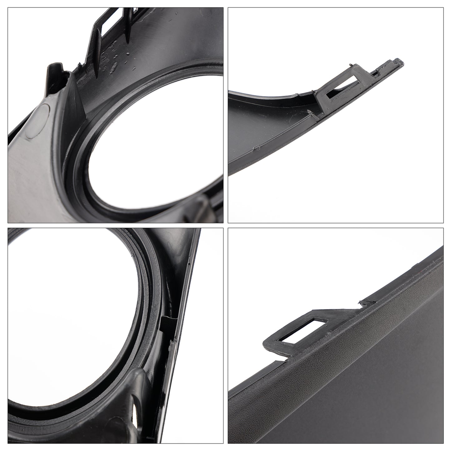 2PCS Bumper Fog Light Lamp Trim Covers Grill Fit VW Caddy Touran 2011-15 Chrome