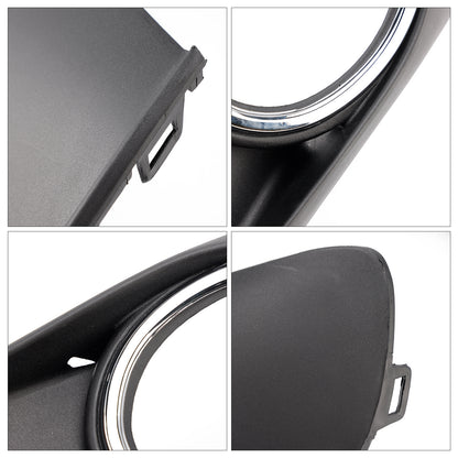 2PCS Bumper Fog Light Lamp Trim Covers Grill Fit VW Caddy Touran 2011-15 Chrome