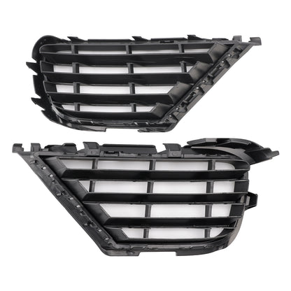 2PCS Front Lower Fog Light Cover Grille Grill Fit VW Touareg 7P 2015-2017