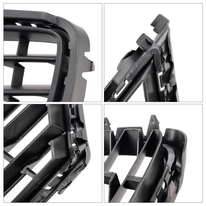 2PCS Front Lower Fog Light Cover Grille Grill Fit VW Touareg 7P 2015-2017