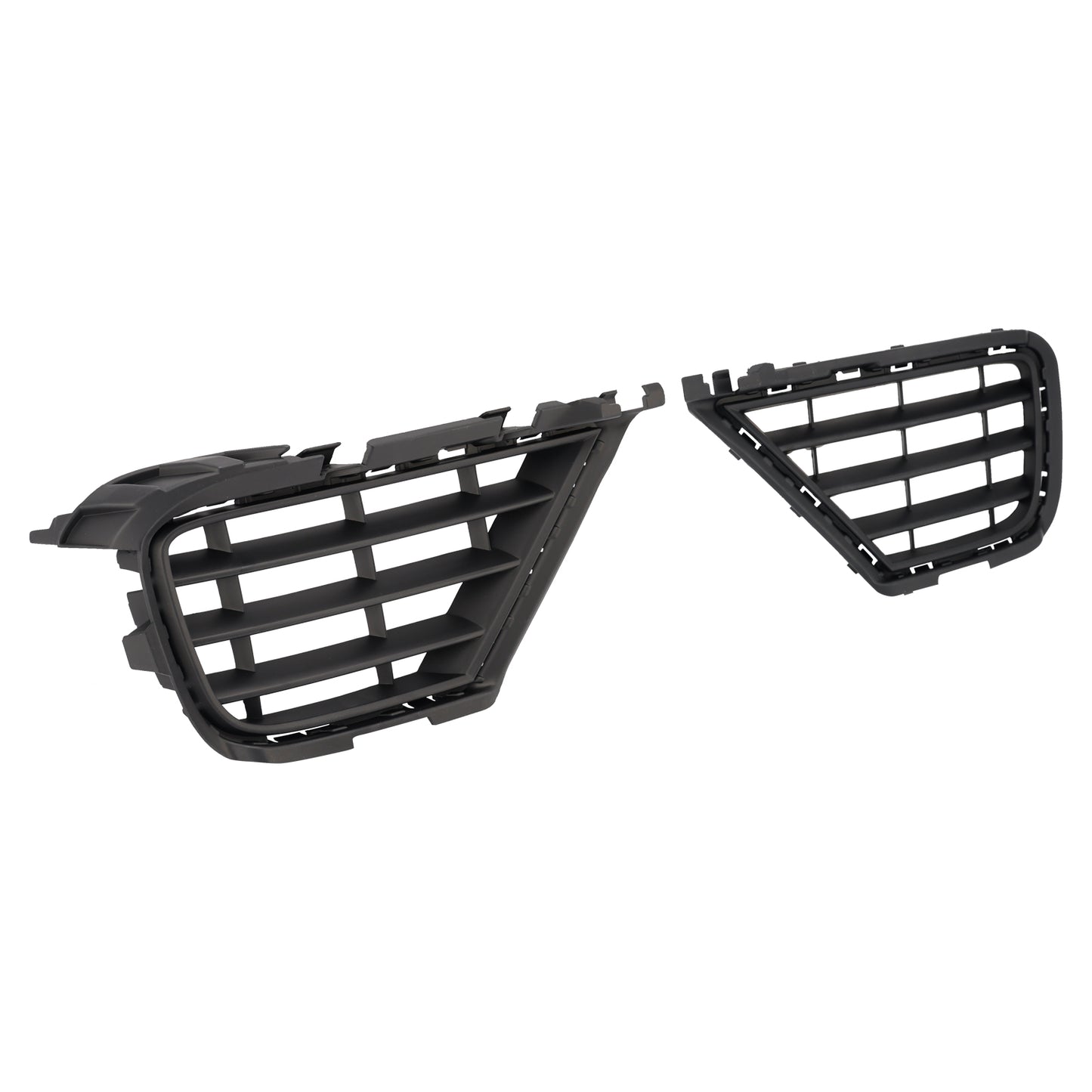 2PCS Front Lower Fog Light Cover Grille Grill Fit VW Touareg 7P 2015-2017