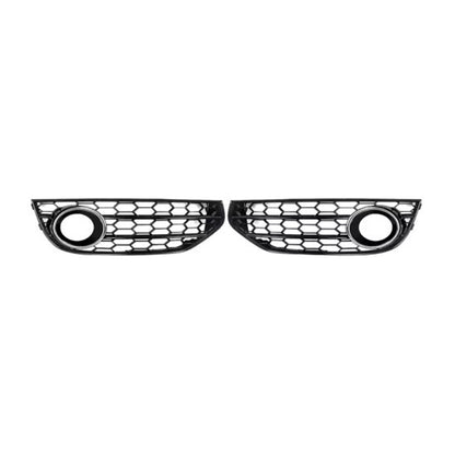 Front Bumper Honeycomb Fog Grille Cover For Audi A4 Allroad B8 2010-2015 Chrome
