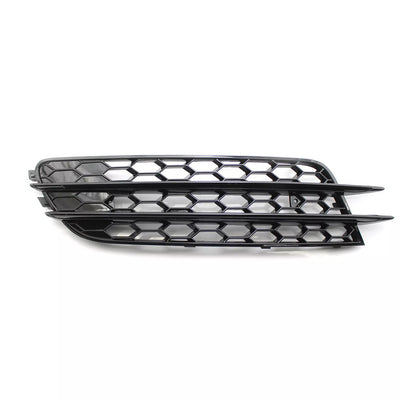 Front Bumper Honeycomb Fog Grille Cover For Audi A4 C7 2012-2015 Black