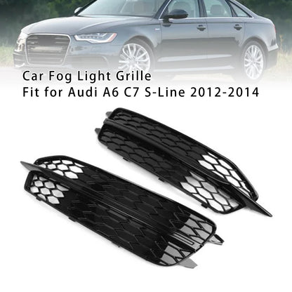 Audi A6 C7 S-Line 2012-2014 Car Front Bumper Fog Light Grill Both Side