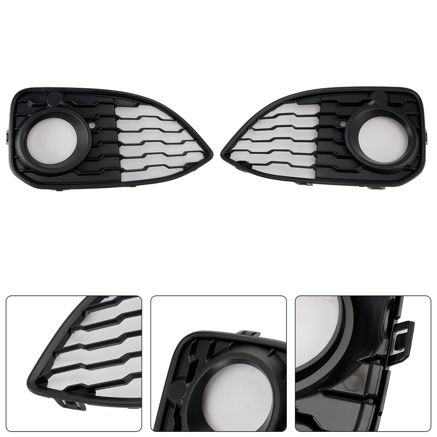 2PCS Fog Light Cover Grille Fit BMW 1 Series F20 F21 LCI M-Sport 2015-2019