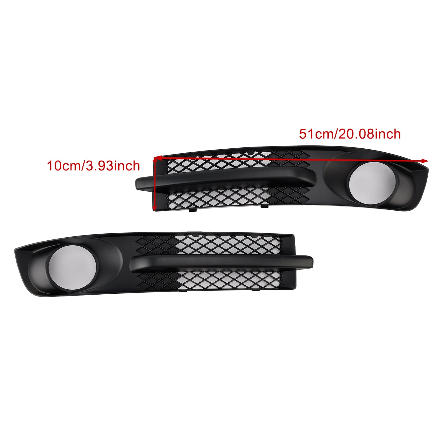 VW Sharan 7M 2000-2010 W/ Foglight Hole Front Bumper Fog Light Grill