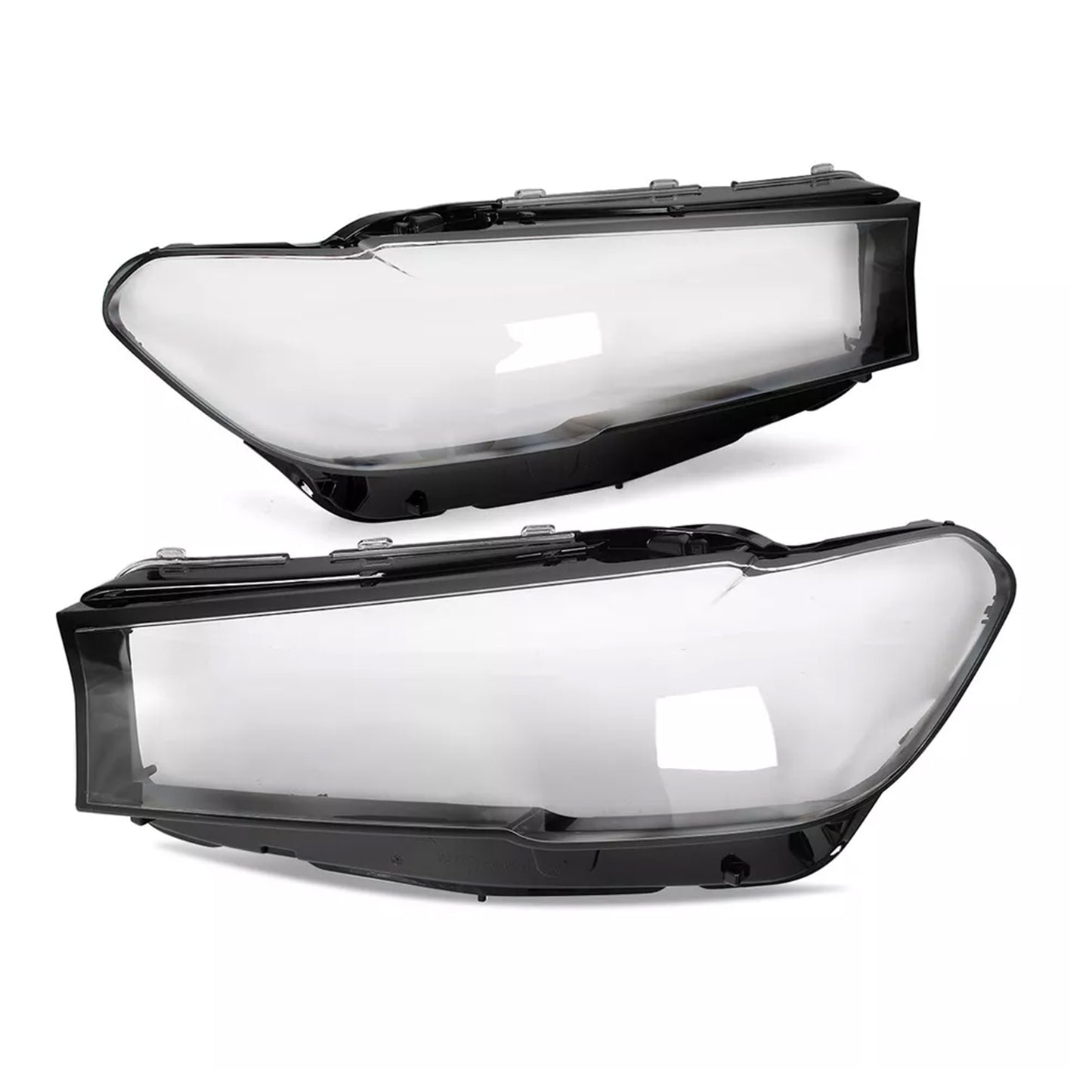 2PCS Headlight Headlamp Lens Cover Shell For BMW 5 SERIES G30 G38 2020-2022