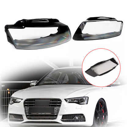 2PCS Headlight Headlamp Lens Cover Shell For Audi A5 S5 RS5 2008-2012
