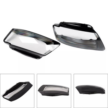 2PCS Headlight Headlamp Lens Cover Shell For Audi A5 S5 RS5 2008-2012
