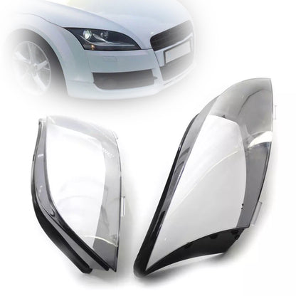 2PCS Headlight Headlamp Lens Cover Shell For AUDI TT 2008-2014