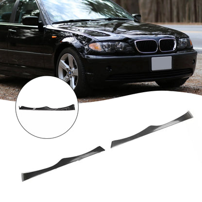 2PCS Upper Headlight Cover Strips For BMW E46 330i 330Xi 325i 325Xi 2002-2005