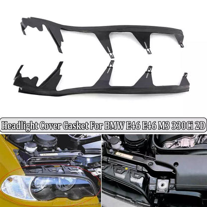 2PCS Headlight Seal Strip Sealing Lips For BMW 3 Series E46 COUPE M3 330CI-