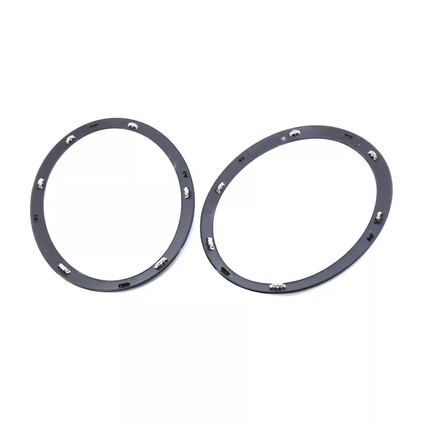 2PCS Gloss Black Headlight Bezel Trim Ring For Mini Cooper F55 F56 F57 2014-2021