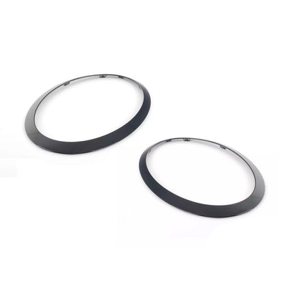 2PCS Gloss Black Headlight Bezel Trim Ring For Mini Cooper F55 F56 F57 2014-2021
