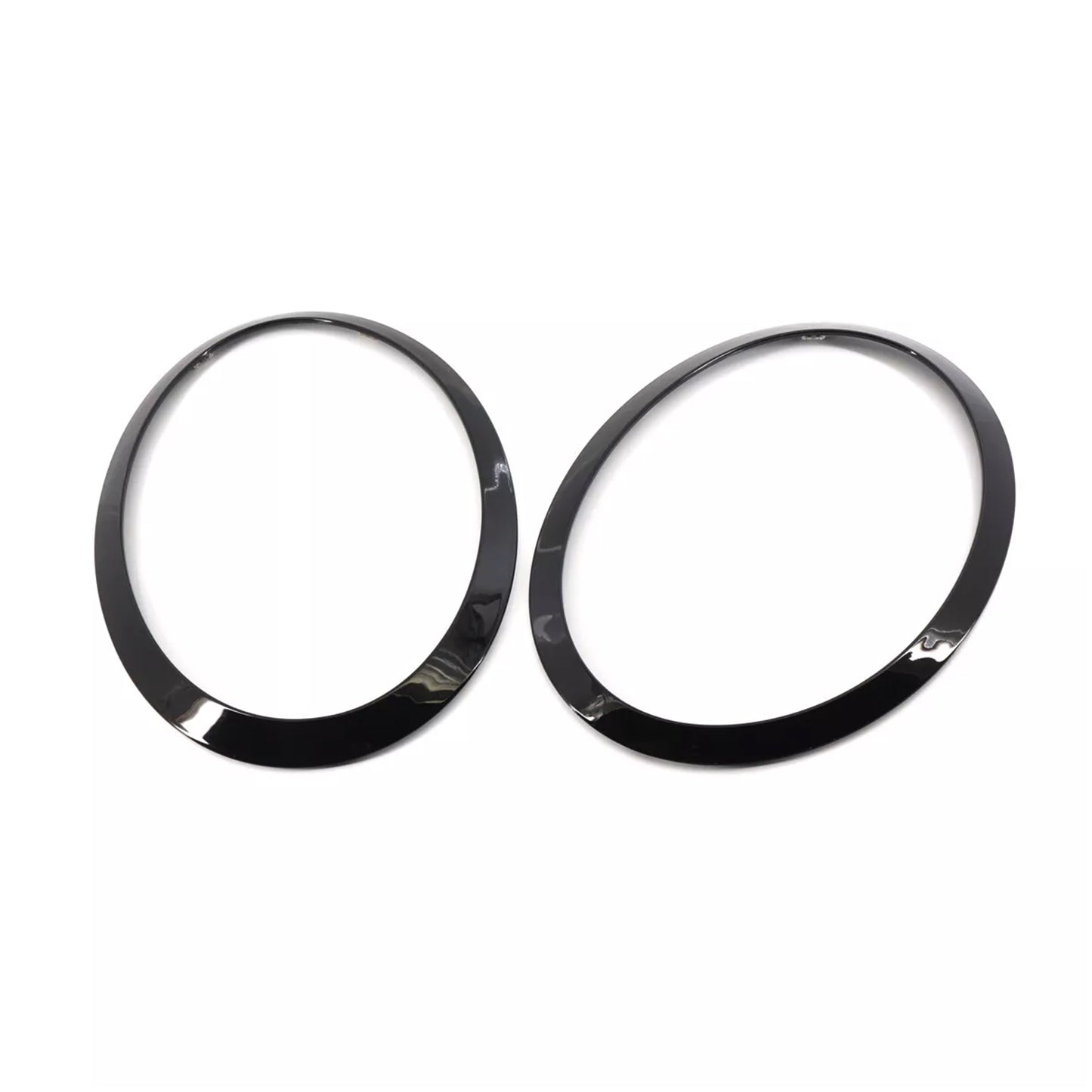 2PCS Gloss Black Headlight Bezel Trim Ring For Mini Cooper F55 F56 F57 2014-2021
