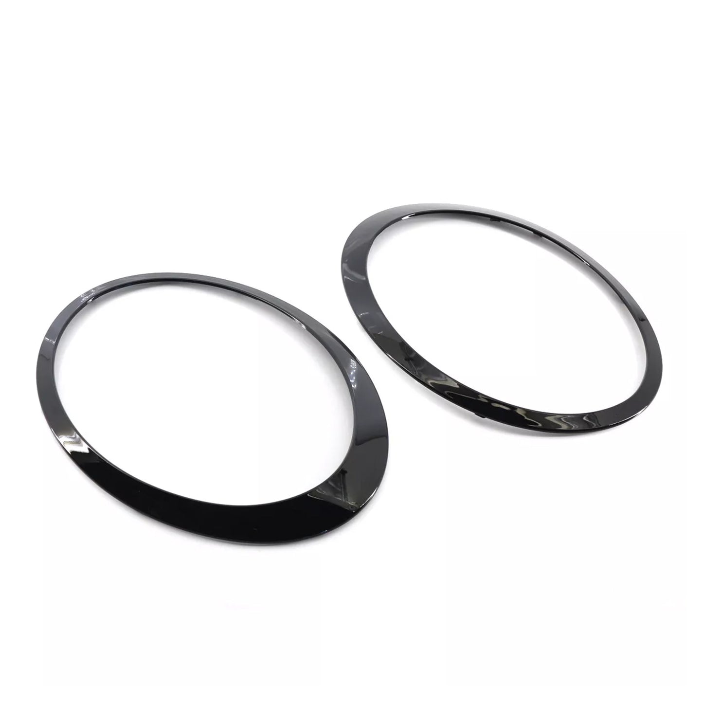 2PCS Gloss Black Headlight Bezel Trim Ring For Mini Cooper F55 F56 F57 2014-2021