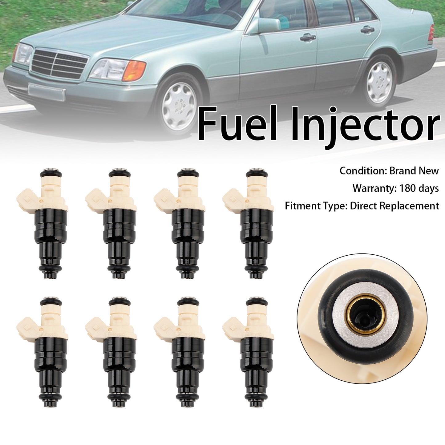8PCS Fuel Injector 0000788323 Fit MERCEDES W124 W140 W210 R129 A0000786523