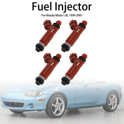 4PCS Fuel Injector 195500-3310 Fit Mazda Miata 1.8L 1999-2001 1955003310