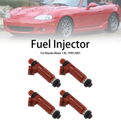 4PCS Fuel Injector 195500-3310 Fit Mazda Miata 1.8L 1999-2001 1955003310
