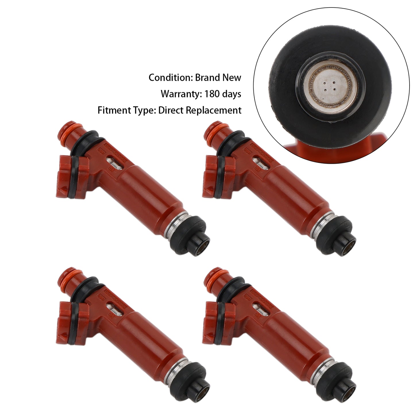 4PCS Fuel Injector 195500-3310 Fit Mazda Miata 1.8L 1999-2001 1955003310