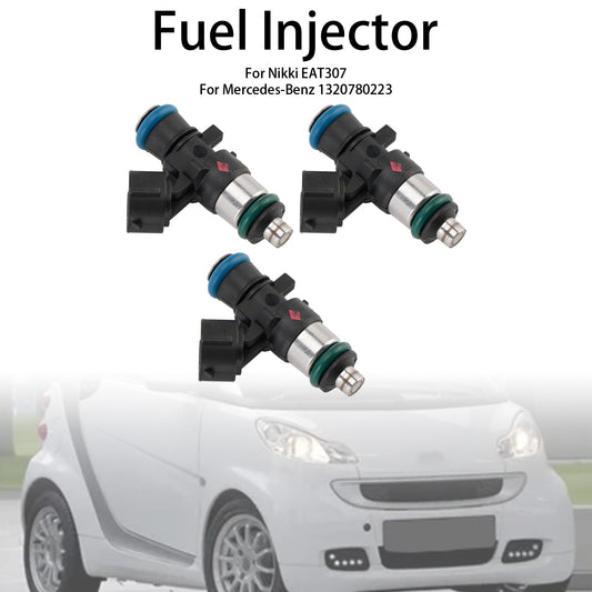3PCS Fuel Injector EAT307 Fit Smart Fortwo 1.0L 2008-2015 1465A129