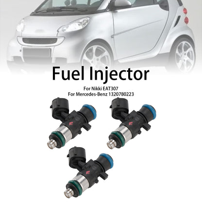 3PCS Fuel Injector EAT307 Fit Smart Fortwo 1.0L 2008-2015 1465A129