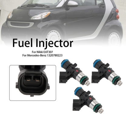 3PCS Fuel Injector EAT307 Fit Smart Fortwo 1.0L 2008-2015 1465A129