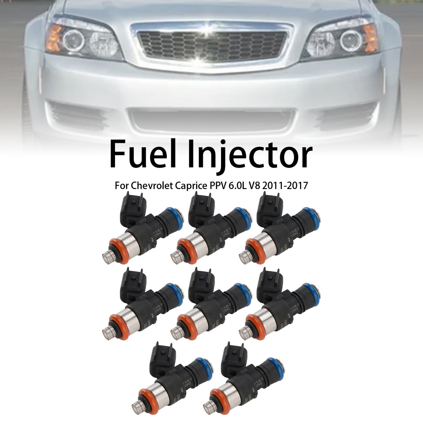 8PCS Fuel Injector 12639221 Fit Chevrolet Caprice PPV 6.0L V8 2011-2017