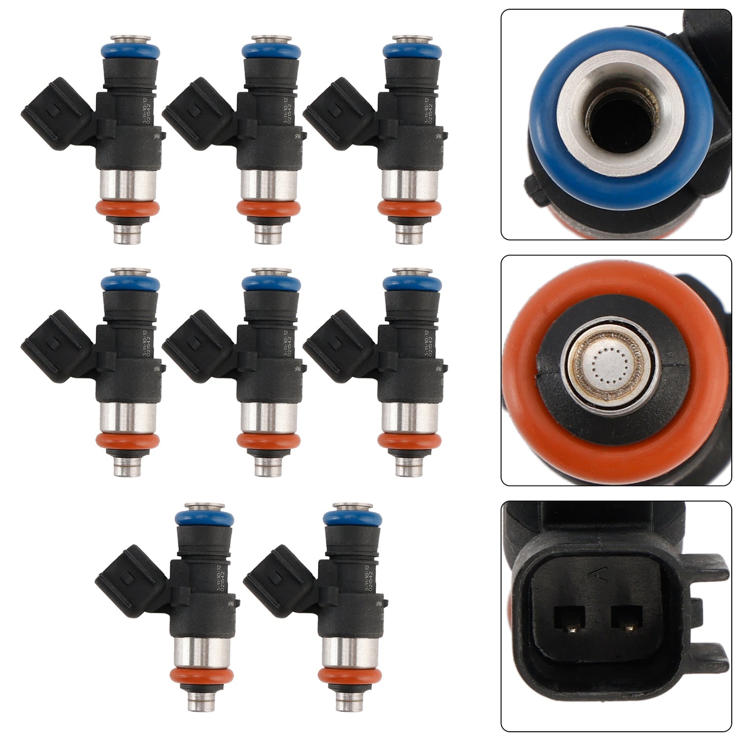 8PCS Fuel Injector 12639221 Fit Chevrolet Caprice PPV 6.0L V8 2011-2017