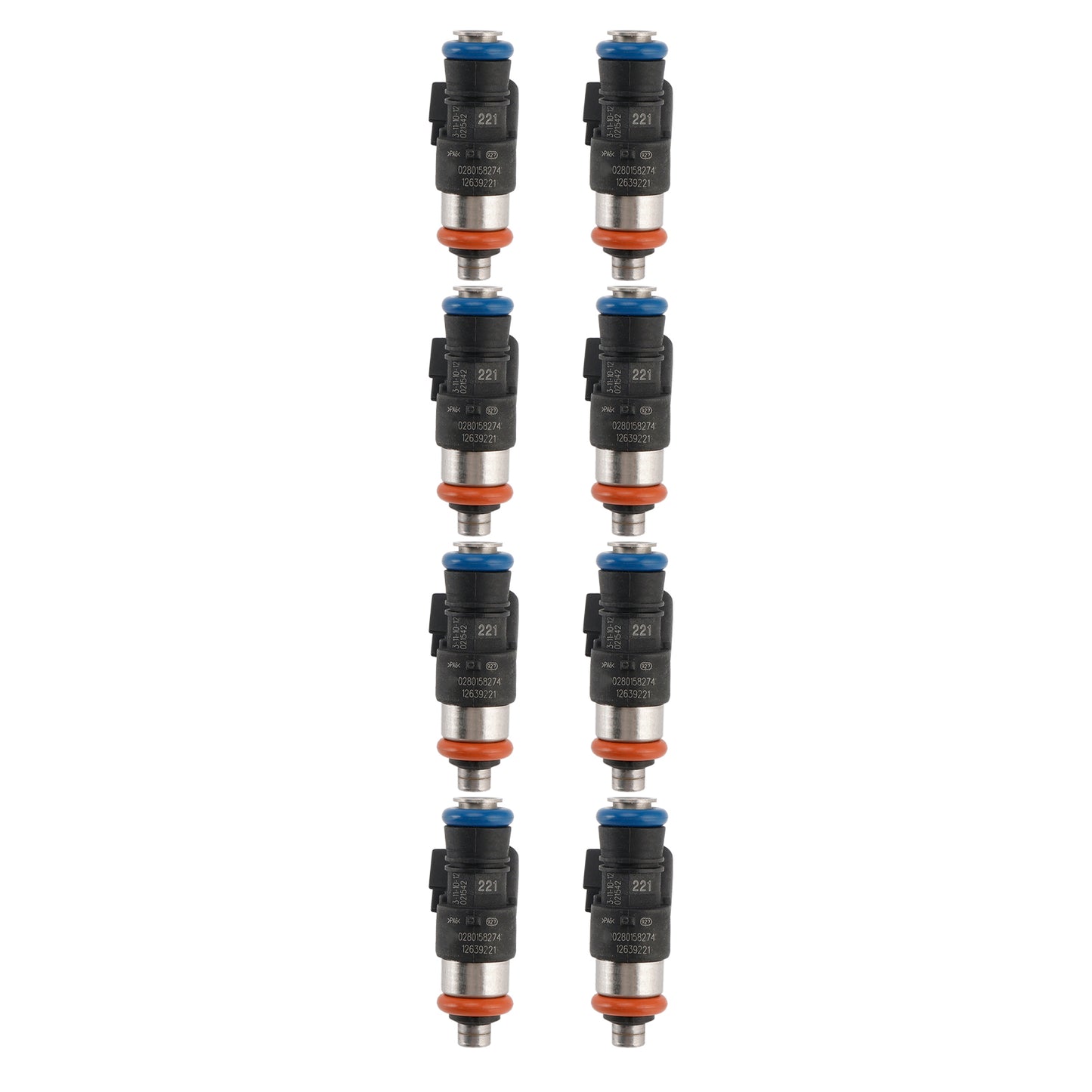 8PCS Fuel Injector 12639221 Fit Chevrolet Caprice PPV 6.0L V8 2011-2017
